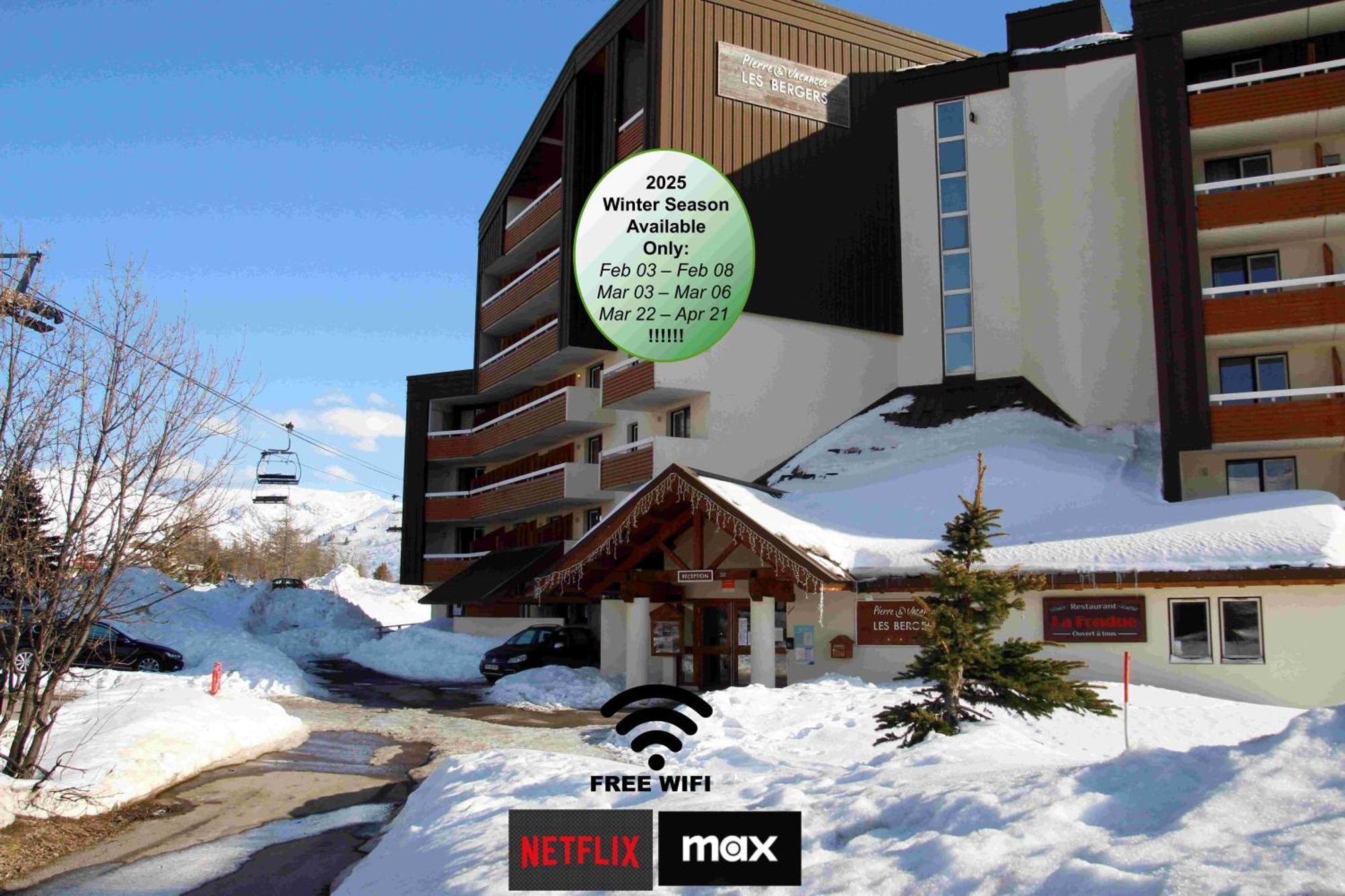 Superb View+Swim Pool+Smart Tv+Netflix+Projector Apartment Huez Exterior photo